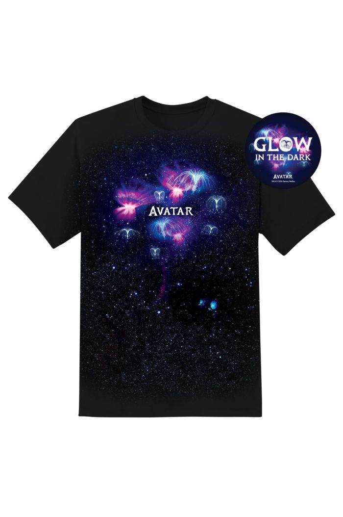 AVATAR FLOATING WOODSPRITES GLOW T-SHIRT BLACK XS