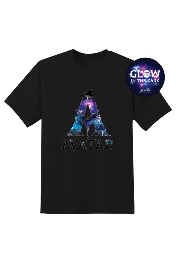 AVATAR A LOGO GLOW T-SHIRT BLACK XXS