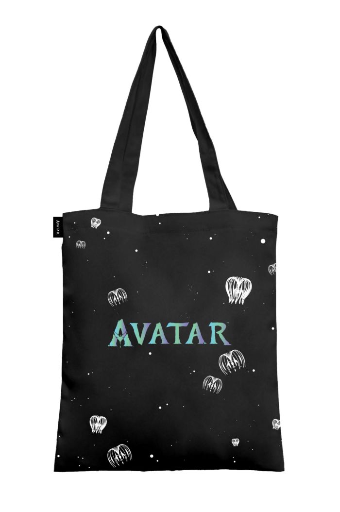 AVATAR PANDORA WOODSPRITES CANVAS TOTE BAG BLACK 39cm x 35.5cm