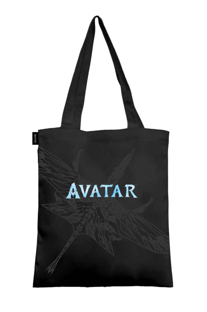 AVATAR BANSHEE BLACK CANVAS TOTE BAG BLACK 39cm x 35.5cm