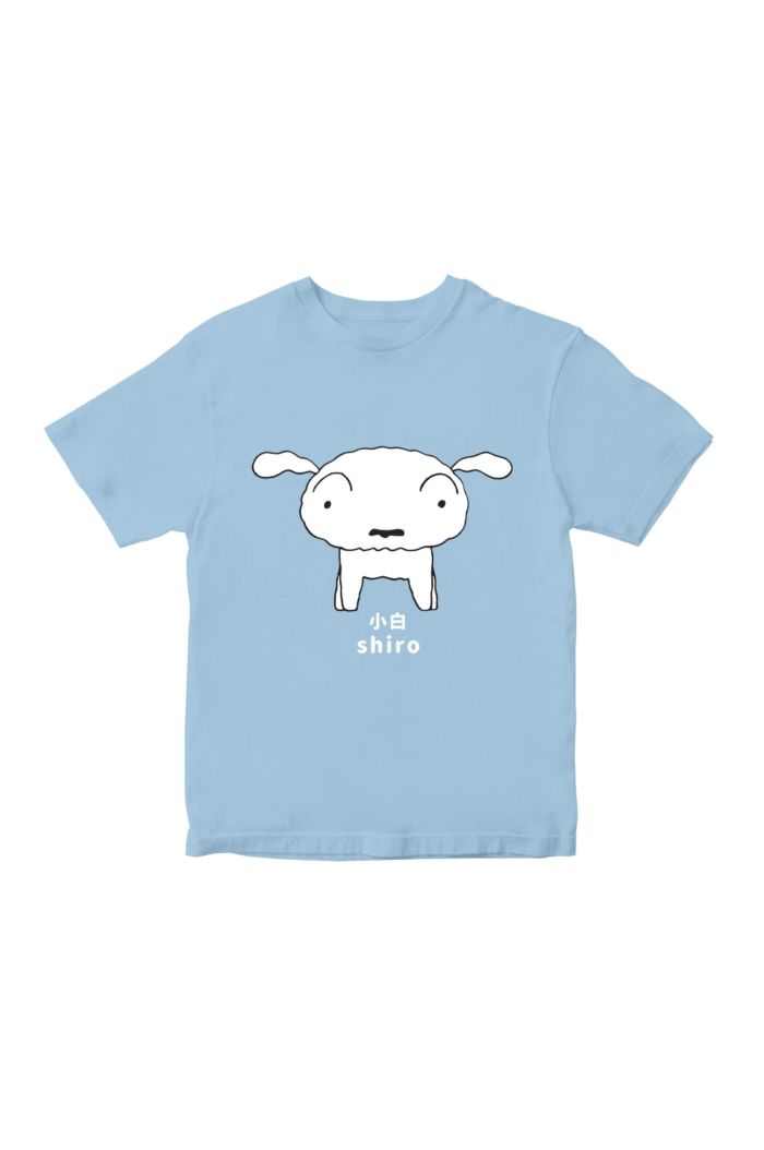 CRAYON SHINCHAN SHIRO T-SHIRT - KIDS LIGHT BLUE S
