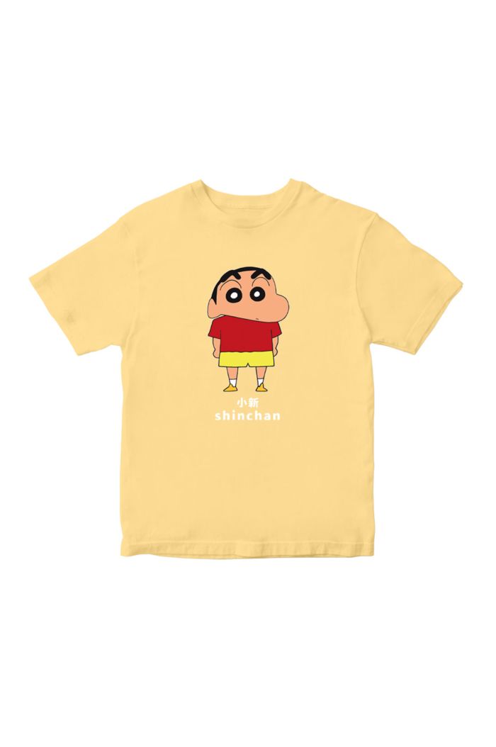 CRAYON SHINCHAN T-SHIRT - KIDS LIGHT YELLOW S