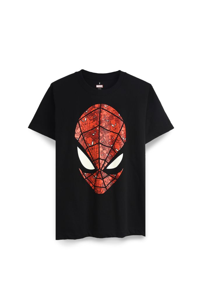 SPIDEY FACE GLOW T-SHIRT BLACK S