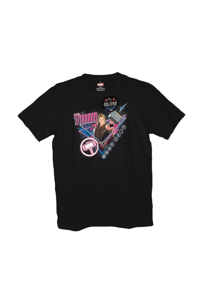 MARVEL THOR WHAT IF GLOW T-SHIRT BLACK M