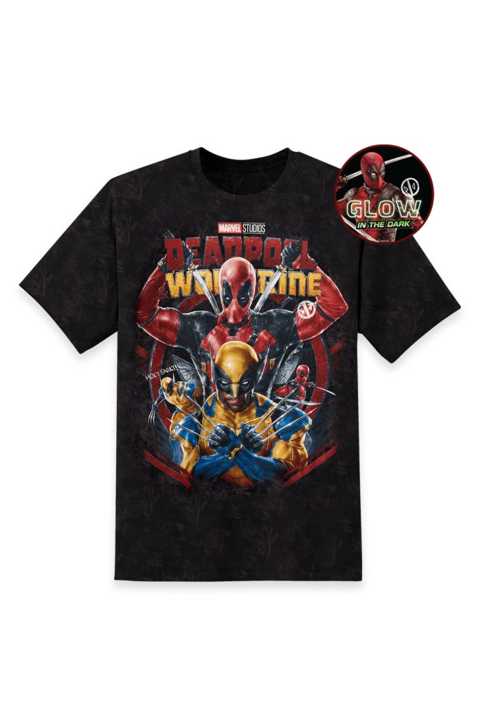 MARVEL DEADPOOL 3 GLOW T-SHIRT BLACK M