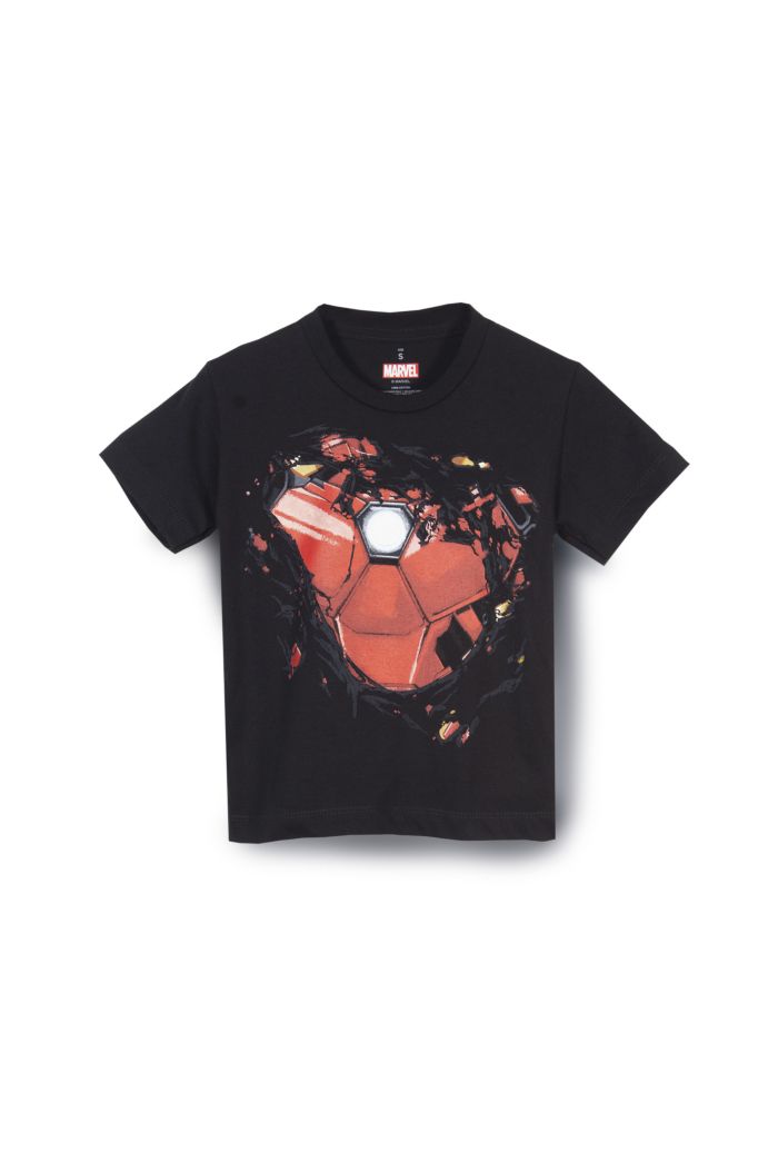 MARVEL IRON MAN BENEATH GLOW T-SHIRT - KIDS