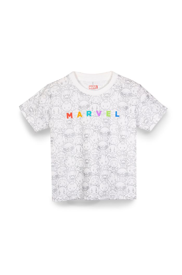 MARVEL MINI HEROES ALLOVER T-SHIRT - KIDS