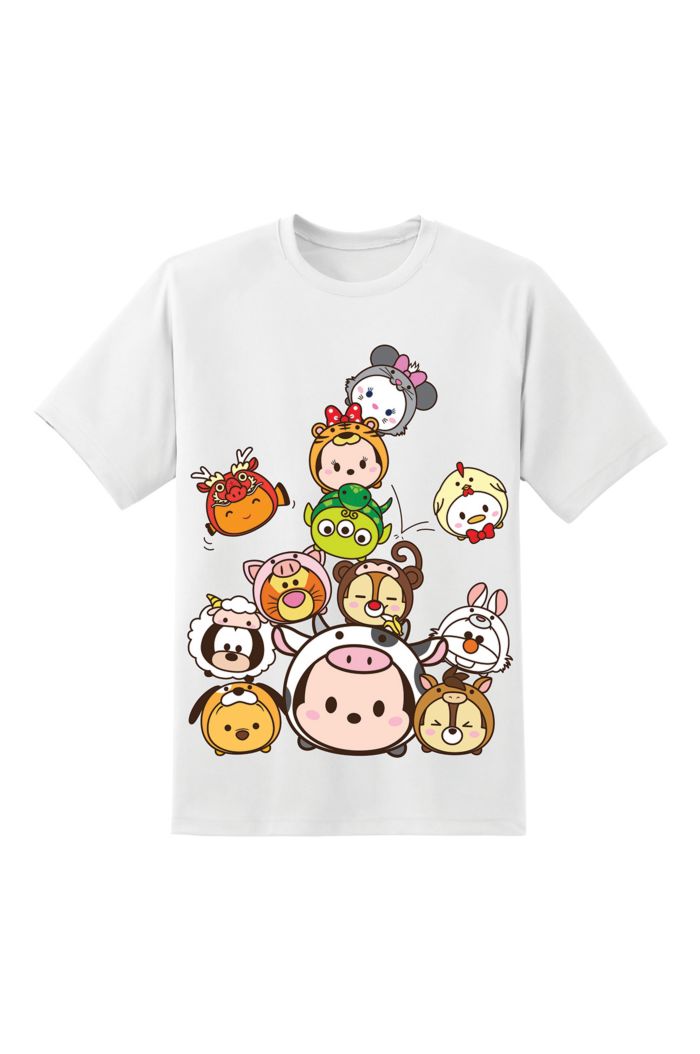 TSUM TSUM ZODIAC STACKED T-SHIRT WHITE XS