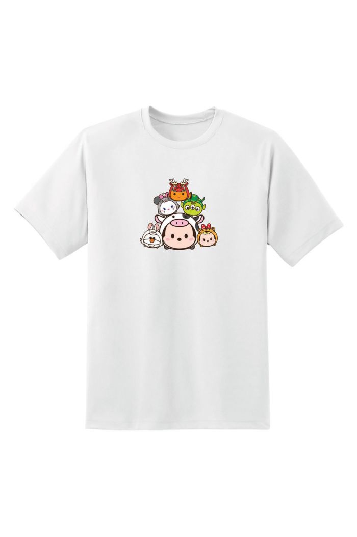 TSUM TSUM ZODIAC MICKEY STACKED T-SHIRT WHITE XS