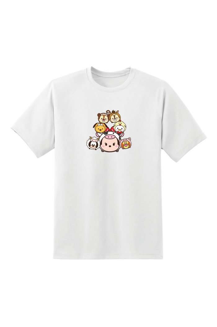 TSUM TSUM ZODIAC MINNIE STACKED T-SHIRT WHITE XS