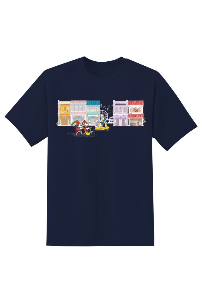 MICKEY LOVE SG MICKEY SHOPHOUSES T-SHIRT  NAVY XS