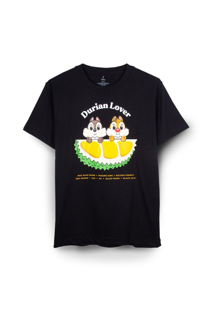 MICKEY LOVE SG CHIP N DALE DURIAN LOVER T-SHIRT BLACK XS
