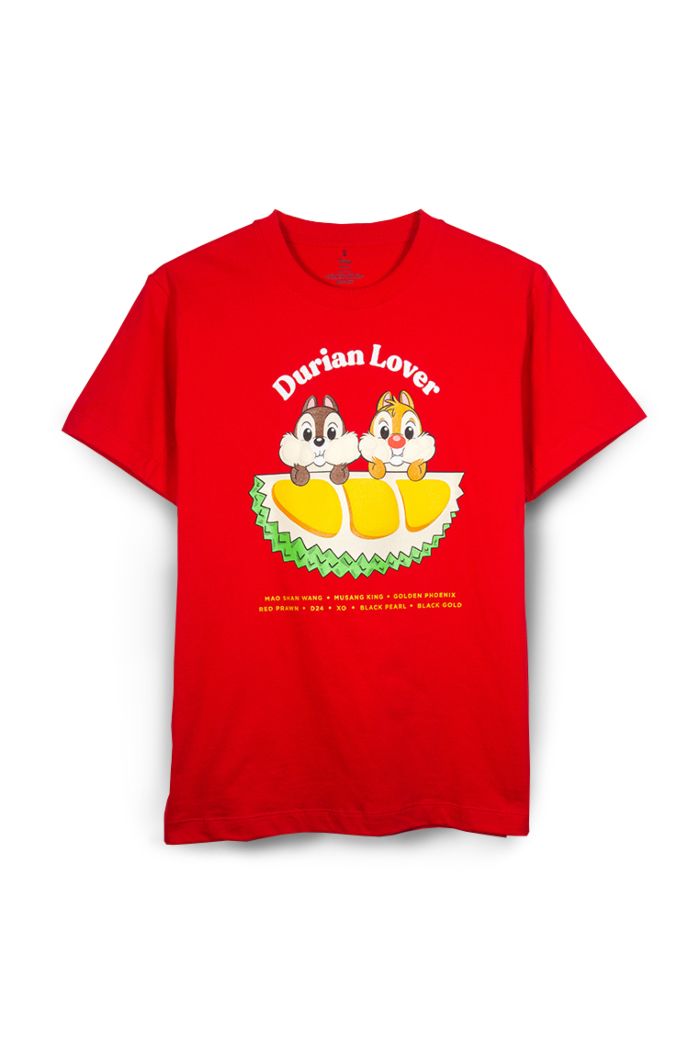 MICKEY LOVE SG CHIP N DALE DURIAN LOVER T-SHIRT RED XS