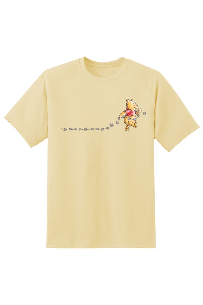 WINNIE & FRIENDS DAISIES T-SHIRT LIGHT YELLOW XS