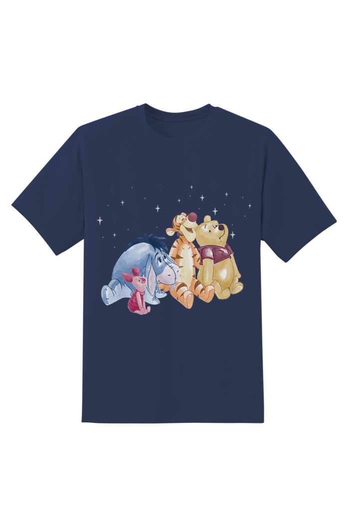 WINNIE & FRIENDS GLOW T-SHIRT NAVY XS