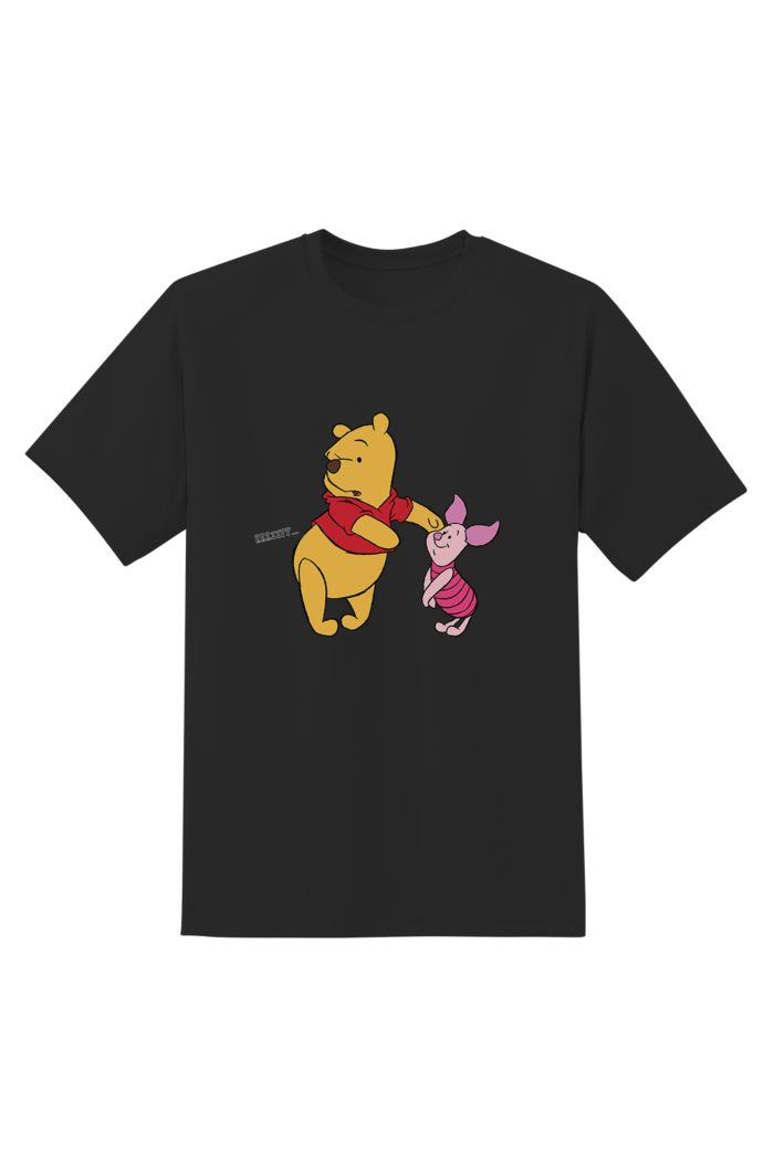 WINNIE & PIGLET RRRIIPP T-SHIRT BLACK XS