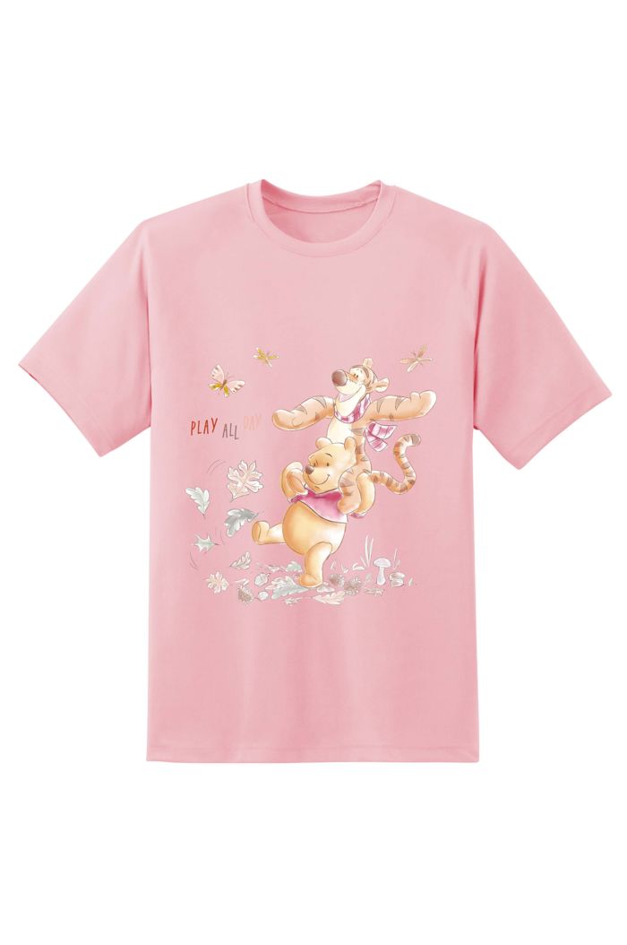 WINNIE & TIGGER PLAY T-SHIRT LIGHT PINK S