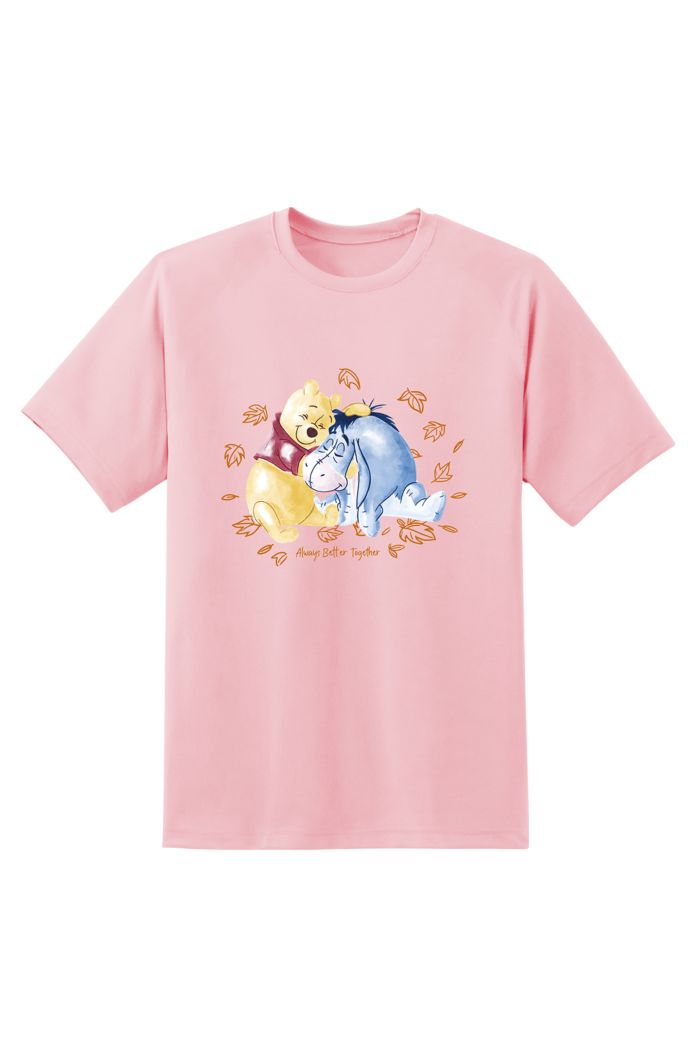 WINNIE & EEYORE HUG T-SHIRT LIGHT PINK XS