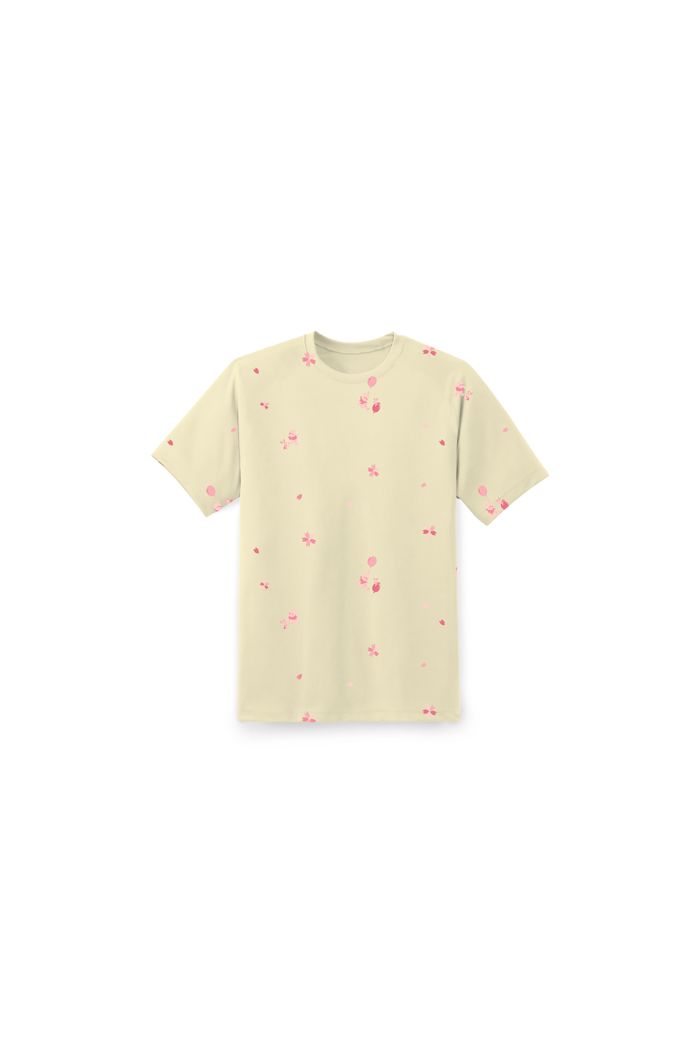 WINNIE SAKURA ALLOVER T-SHIRT LIGHT YELLOW S