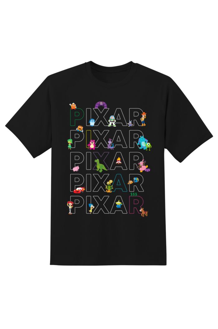 PIXAR T-SHIRT BLACK XS