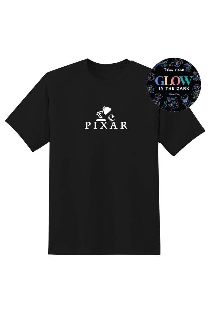 PIXAR LOGO GLOW T-SHIRT BLACK XS
