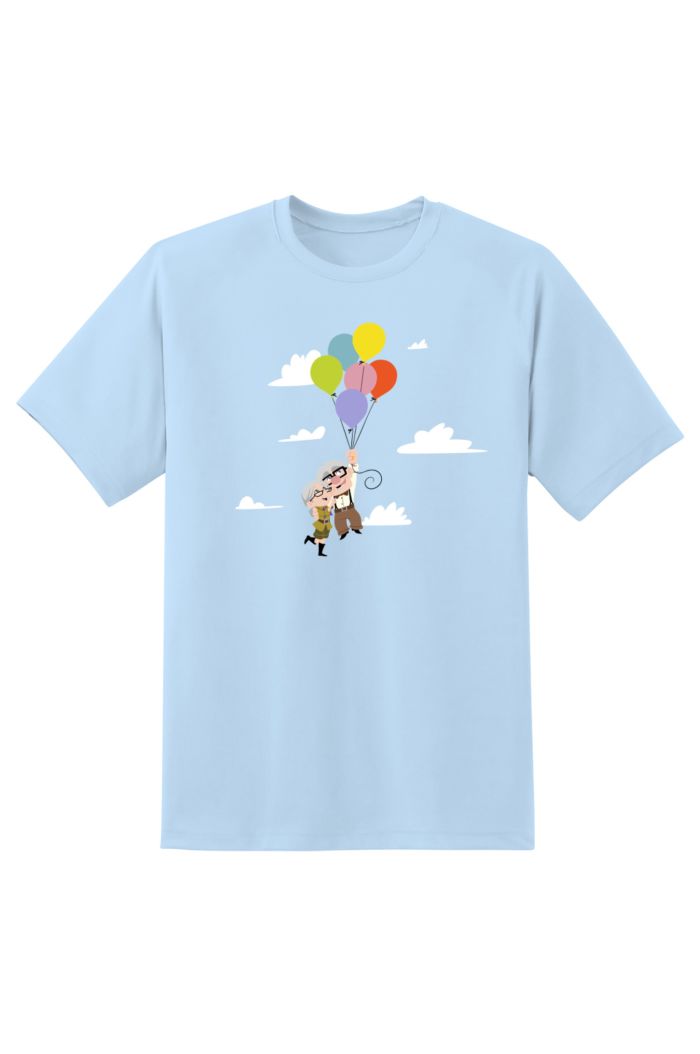 UP BALLOONS T-SHIRT LIGHT BLUE XS