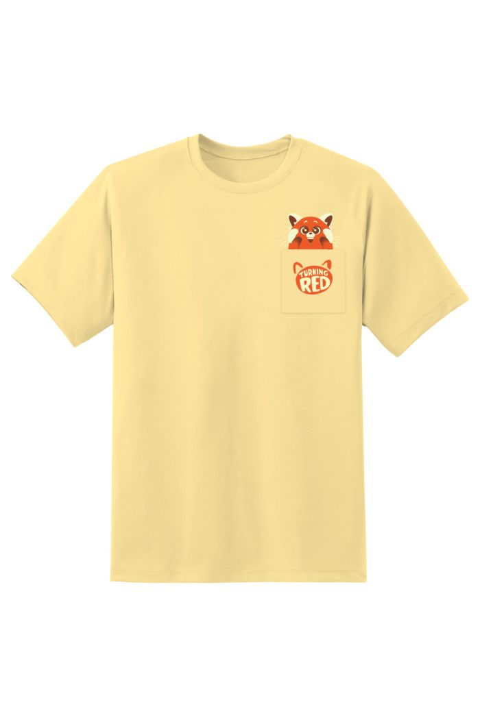 TURNING RED POCKET T-SHIRT LIGHT YELLOW XS