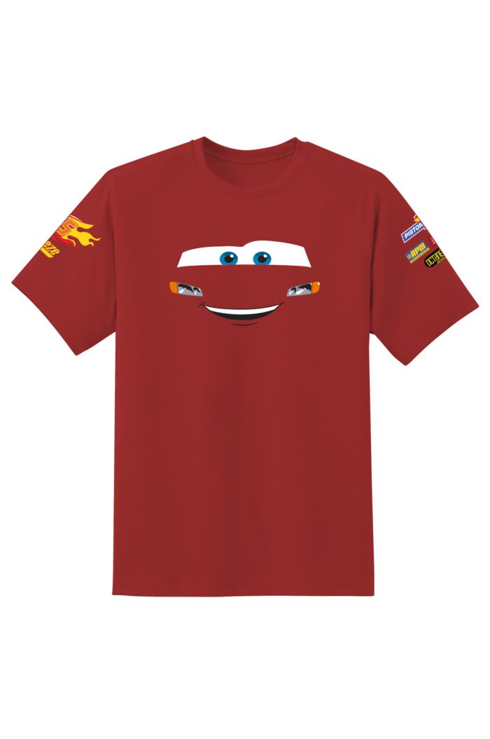 CARS LIGHTNING MCQUEEN FACE T-SHIRT RED XS