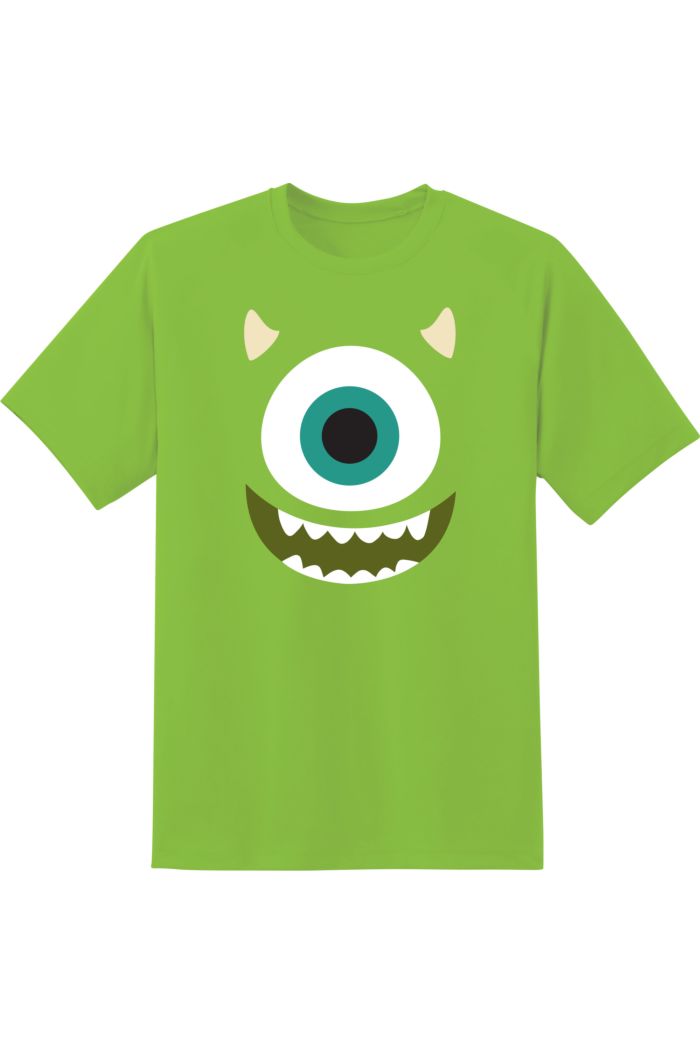 MONSTERS INC MIKE FACE T-SHIRT GREEN XS