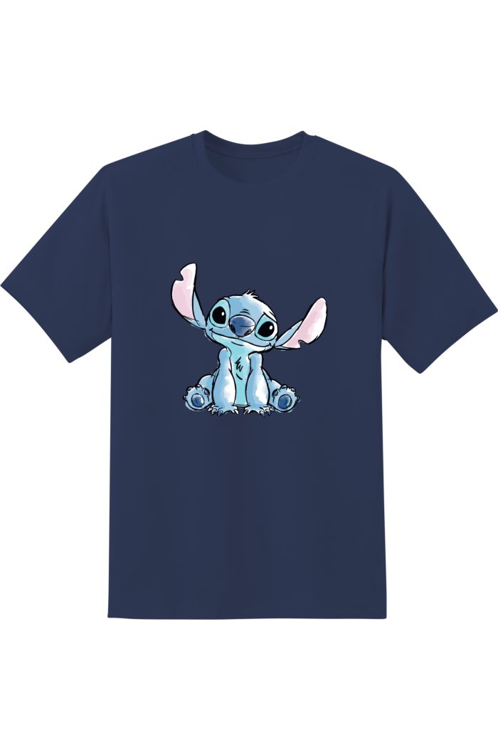 STITCH SITTING T-SHIRT NAVY S