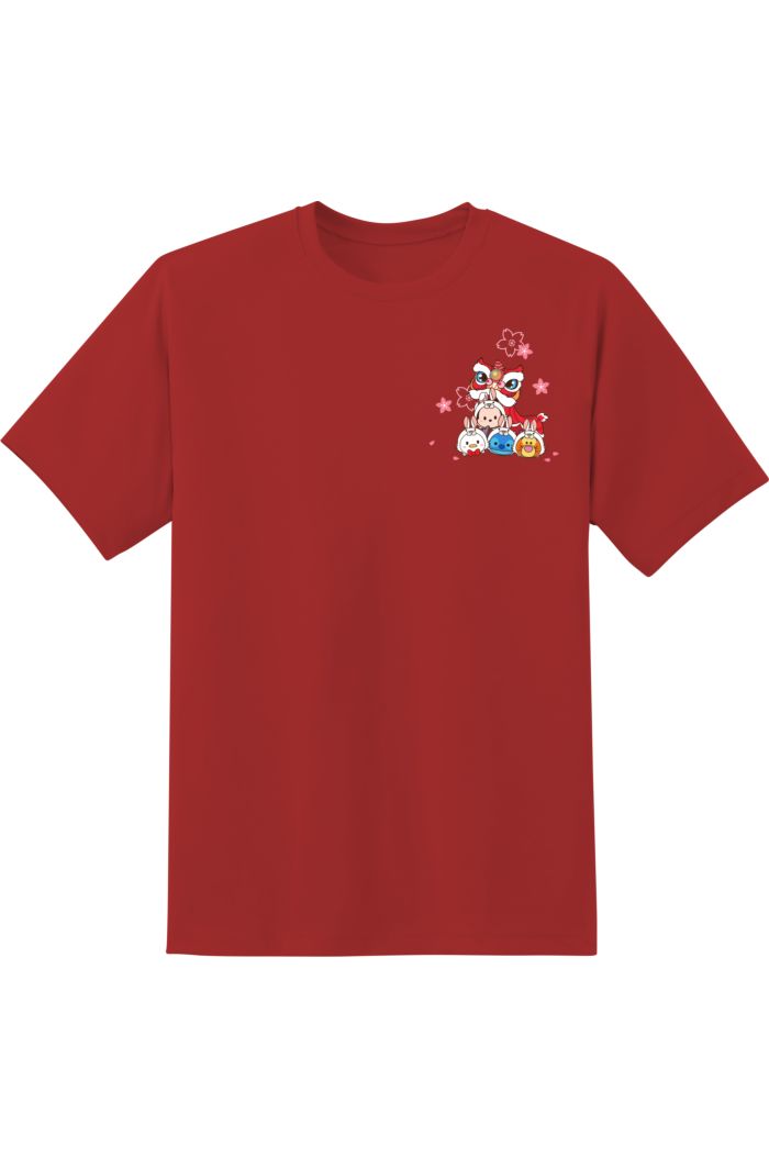 TSUM TSUM RABBIT LION DANCE T-SHIRT RED S