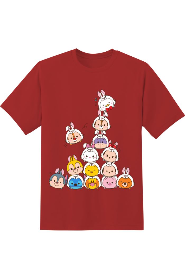 TSUM TSUM RABBIT ZODIAC T-SHIRT RED XS