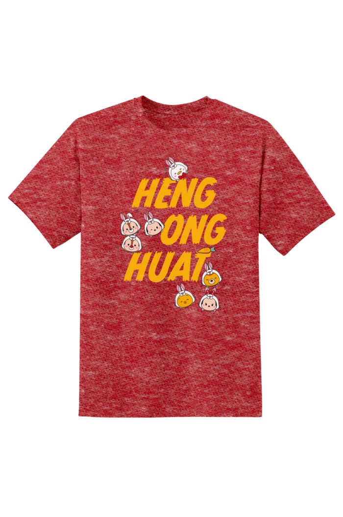 TSUM TSUM RABBIT HENG ONG HUAT T-SHIRT RED XS