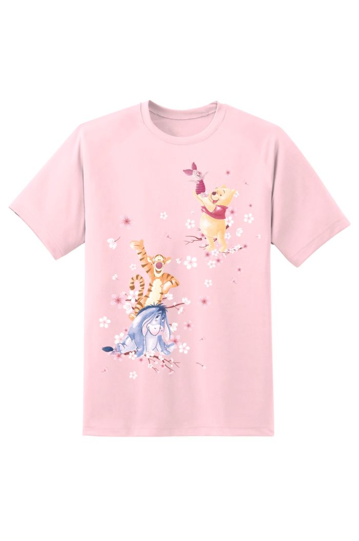 WINNIE & FRIENDS SAKURA T-SHIRT LIGHT PINK S