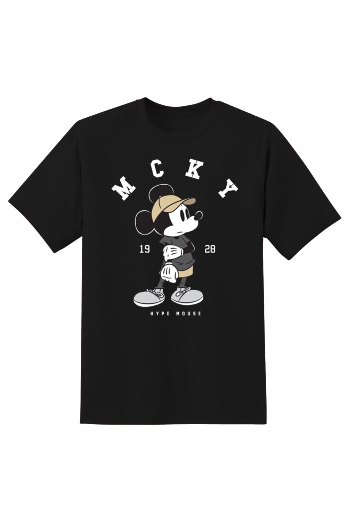 MICKEY HYPE MOUSE T-SHIRT BLACK XS