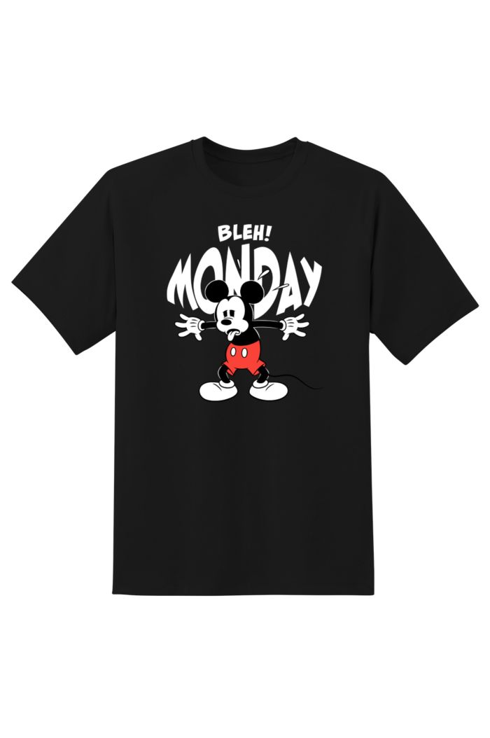 MICKEY BLEH MONDAY T-SHIRT BLACK S