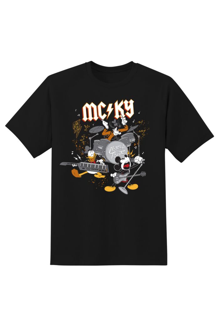 DISNEY 100 MCKY ROCK BAND T-SHIRT