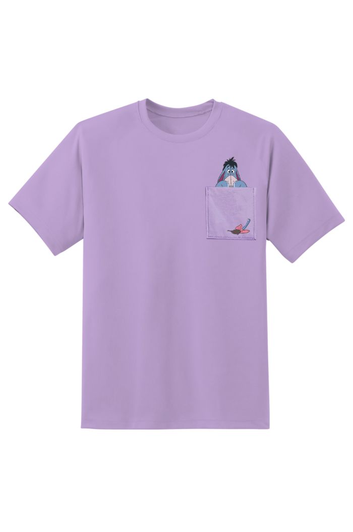 DISNEY 100 EEYORE POCKET T-SHIRT LAVENDER S