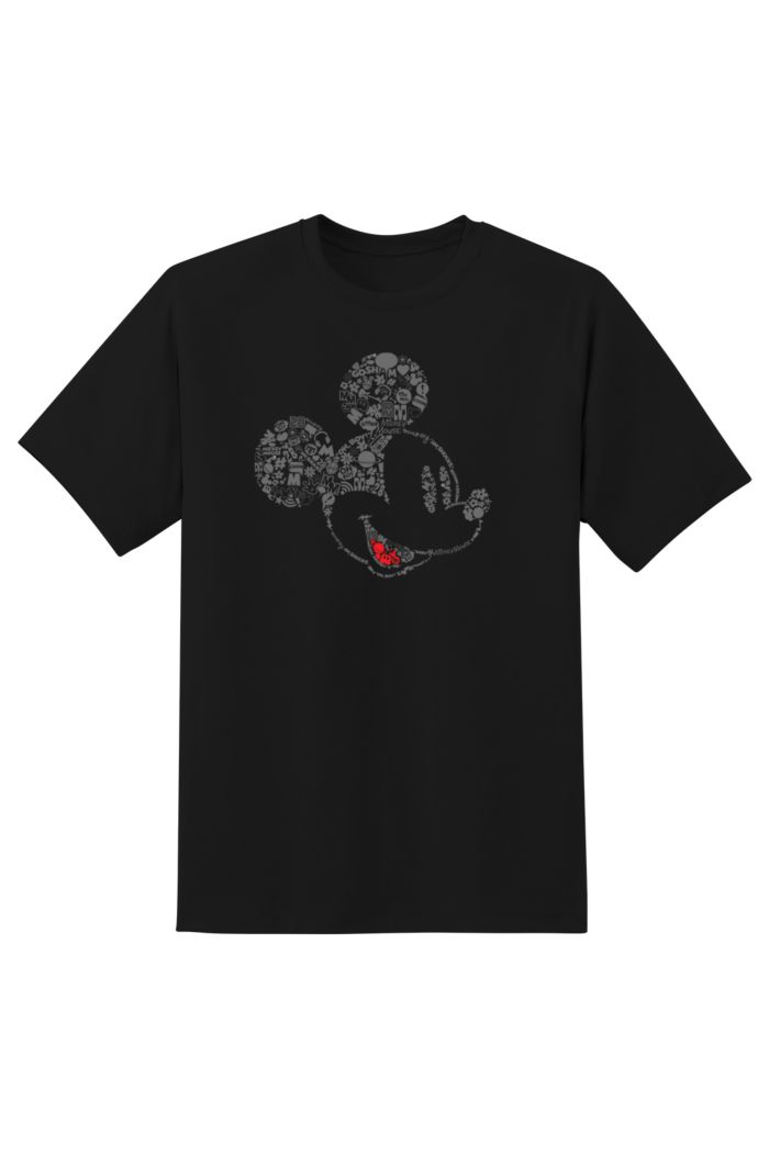 DISNEY 100 HAPPY MICKEY T-SHIRT BLACK XS