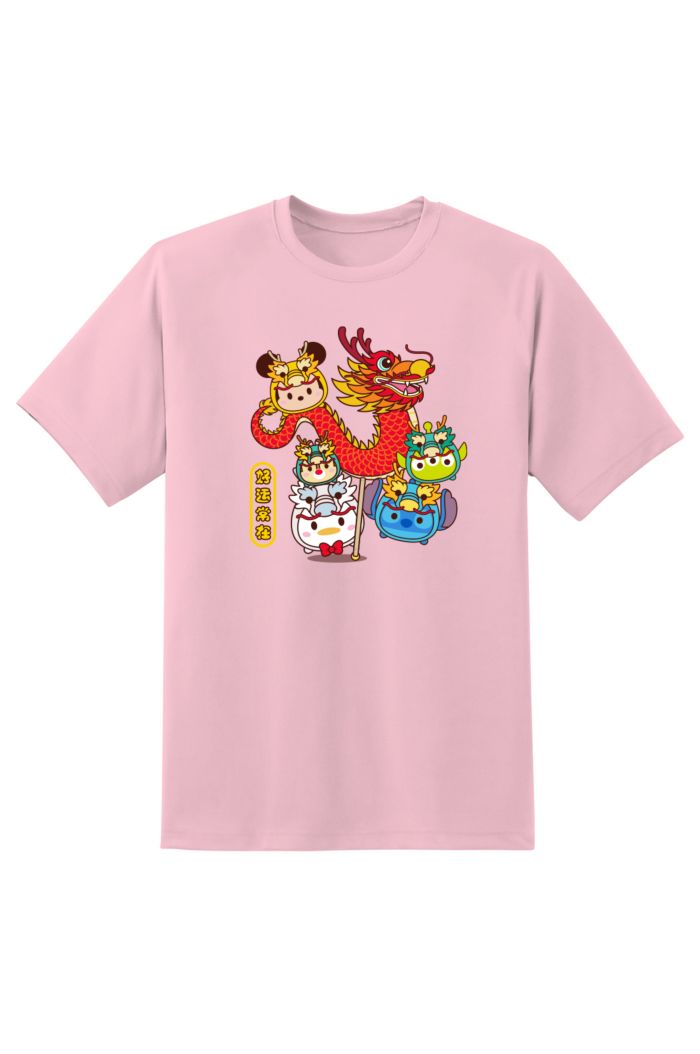 TSUM TSUM DRAGON DANCE T-SHIRT PASTEL PINK XS