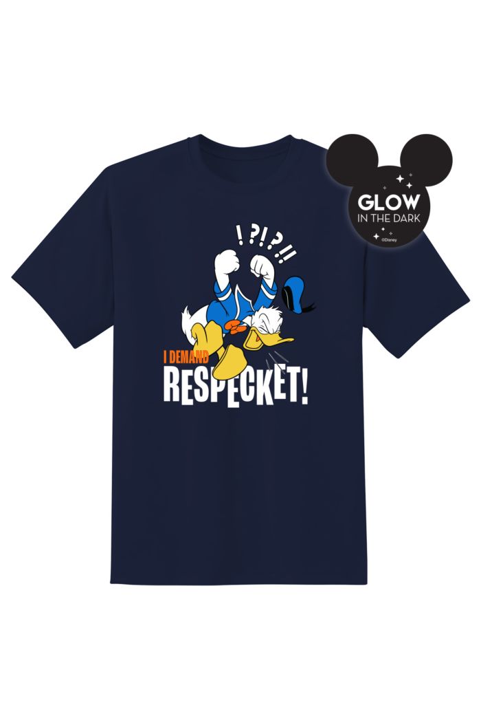 DONALD DUCK RESPECKET GLOW T-SHIRT NAVY S