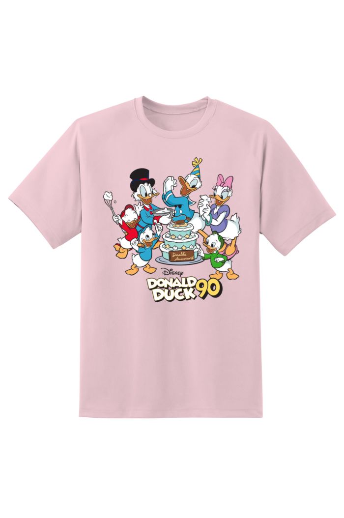 DONALD DUCK 90TH T-SHIRT PASTEL PINK XS