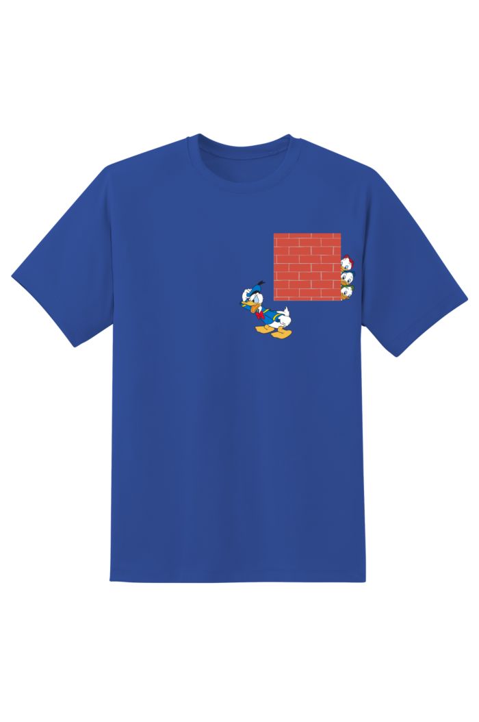 DONALD DUCK BRICK POCKET T-SHIRT BLUE S