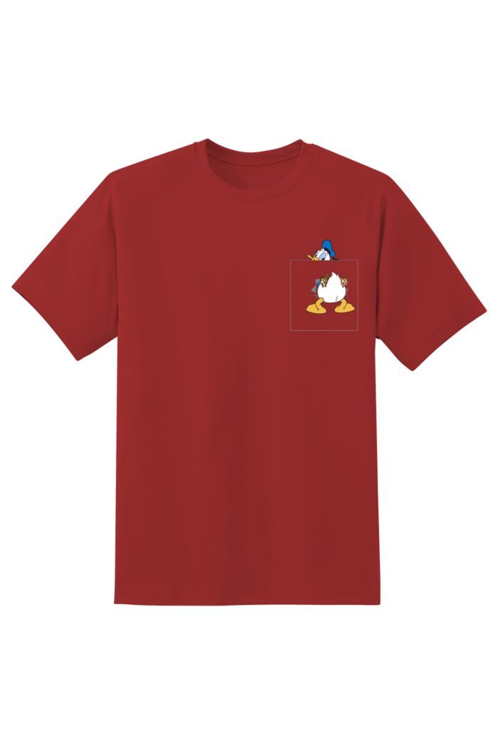 DONALD DUCK BACKSIDE T-SHIRT RED XS