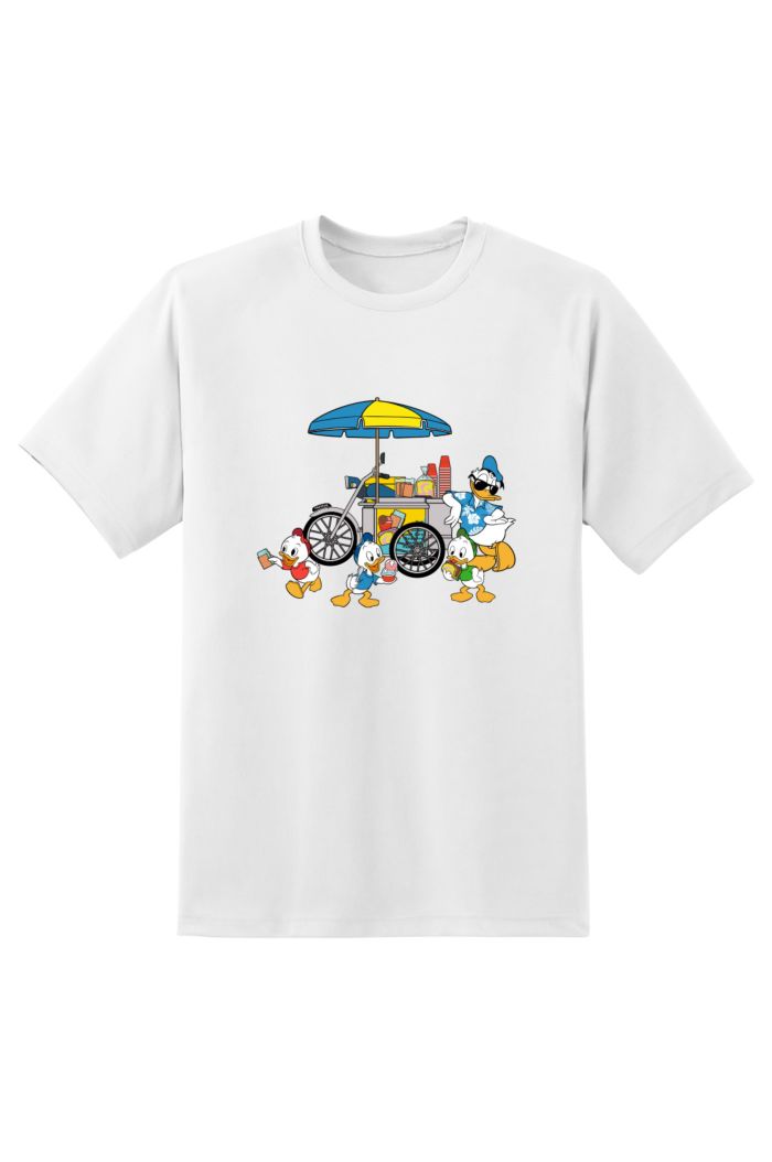 DONALD DUCK ICE-CREAM T-SHIRT WHITE S