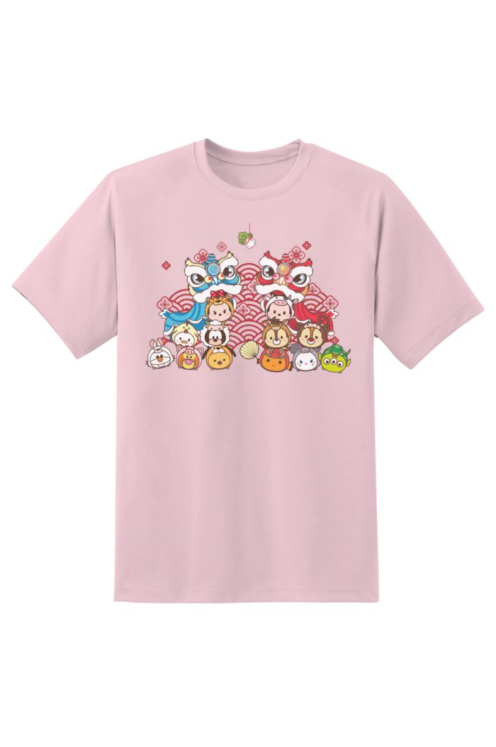 TSUM TSUM LION DANCE T-SHIRT LIGHT PINK S