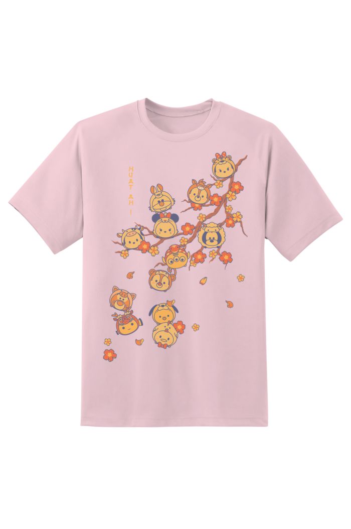 TSUM TSUM CHERRY BLOSSOM T-SHIRT PINK XS
