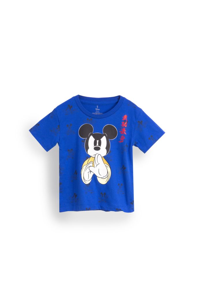 MICKEY KUNGFU MASTER T-SHIRT - KIDS BLUE S