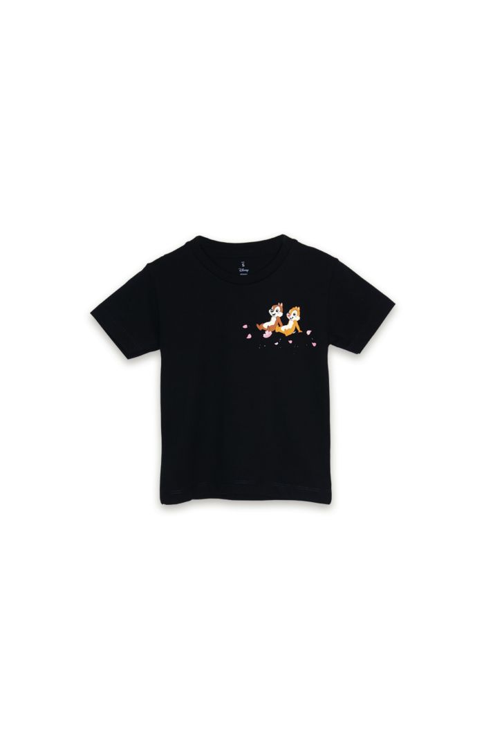 CHIP N DALE SITTING T-SHIRT - KIDS BLACK S
