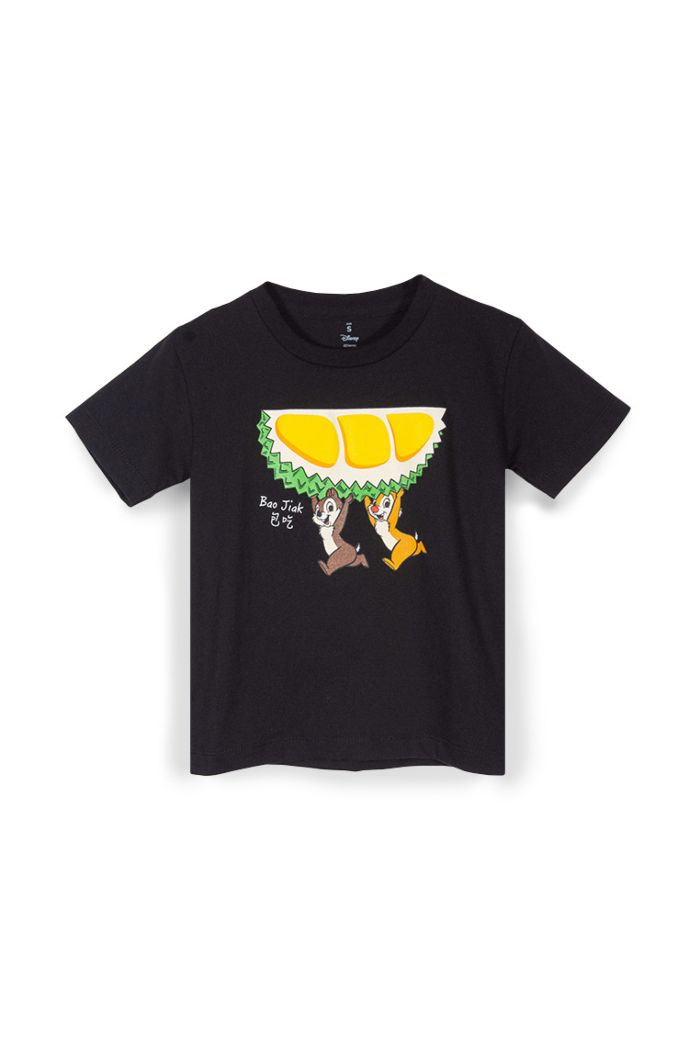 MICKEY LOVE SG CHIP N DALE BAO JIAK T-SHIRT - KIDS BLACK S